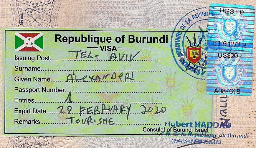 Getting Burundi VISA