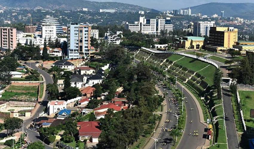 Kigali City in Rwanda