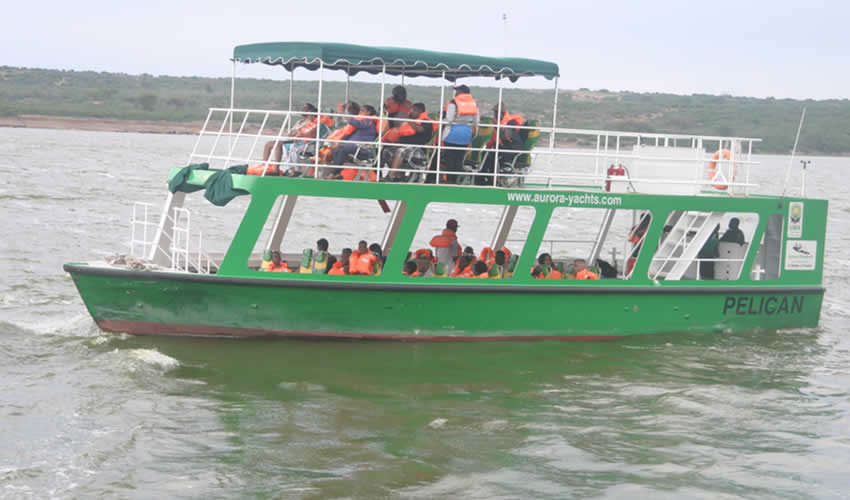 Kazinga Channel Boat Cruise In Queen Elizabeth National Park.