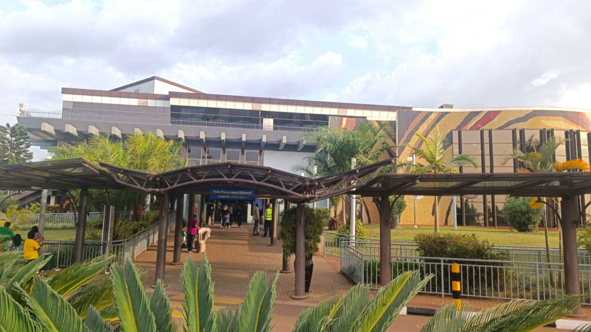 Kigali International Airport, Rwanda, photographed from street view