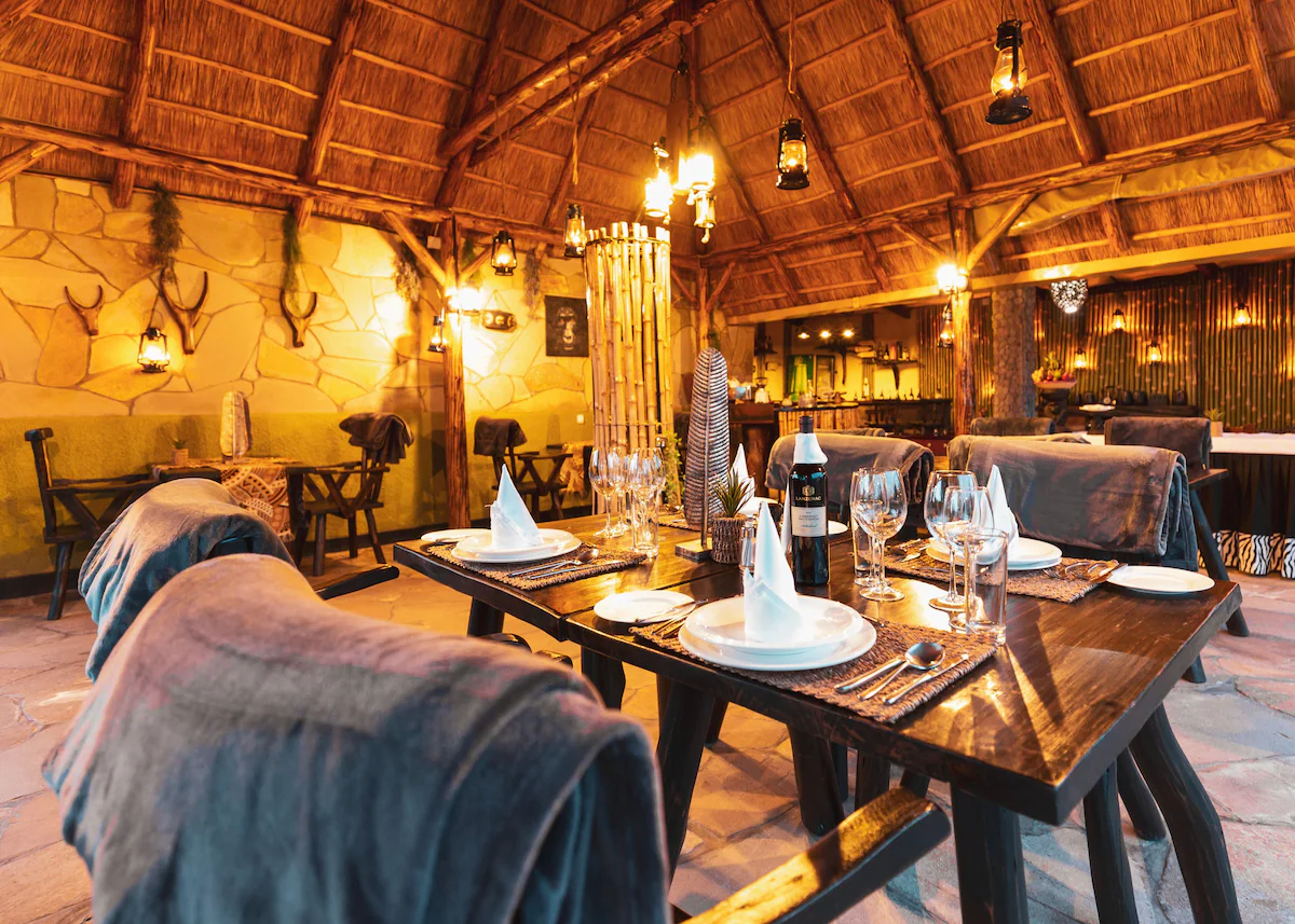 Amakoro Songa Lodge Dinner