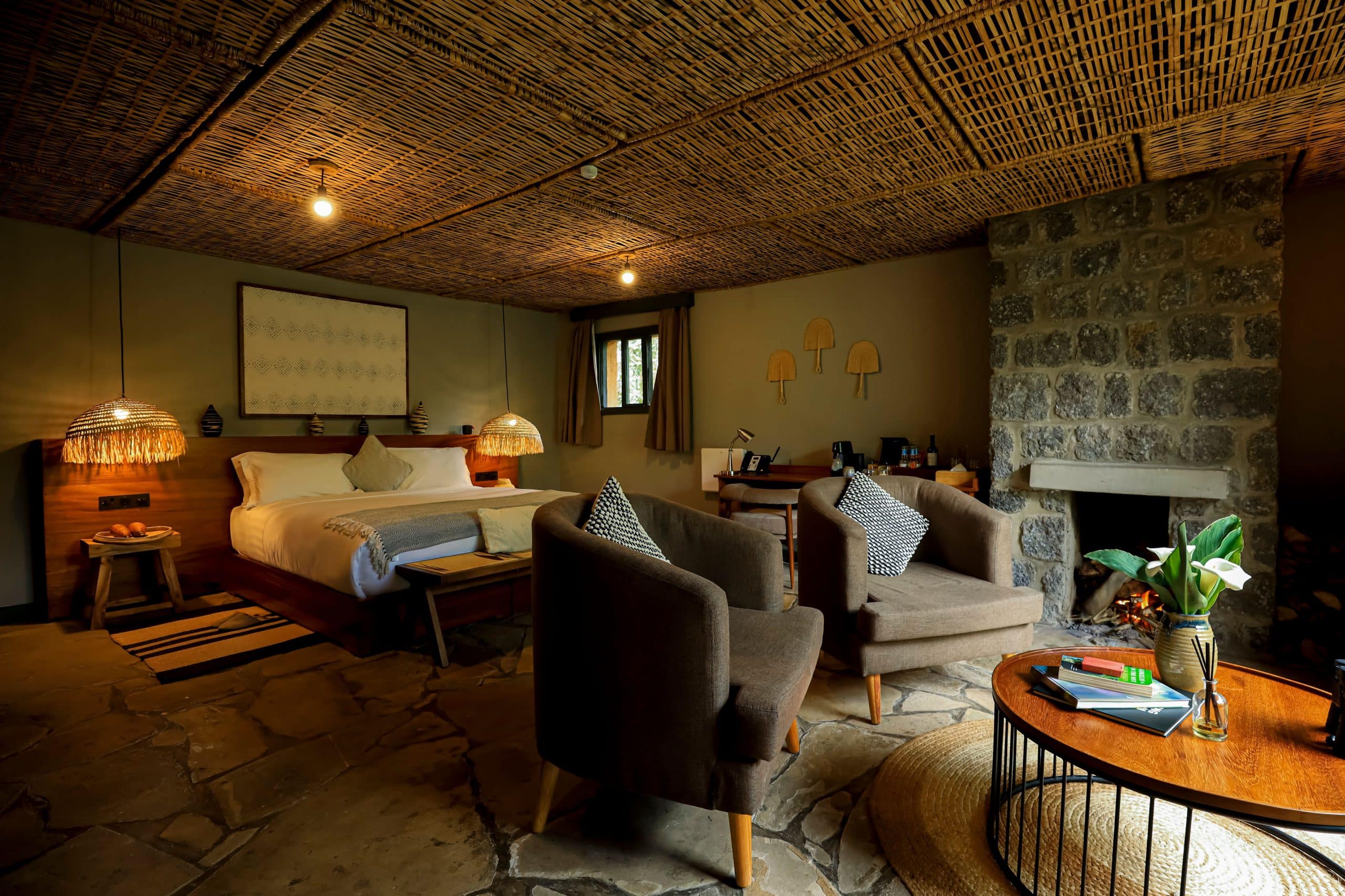 Sambora Kinigi Lodge Lounging Area Inside Room