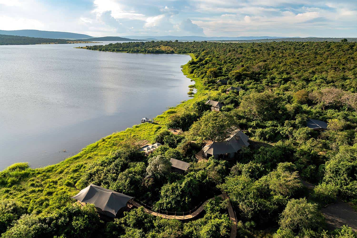 Wilderness Magashi Camp Aerial View