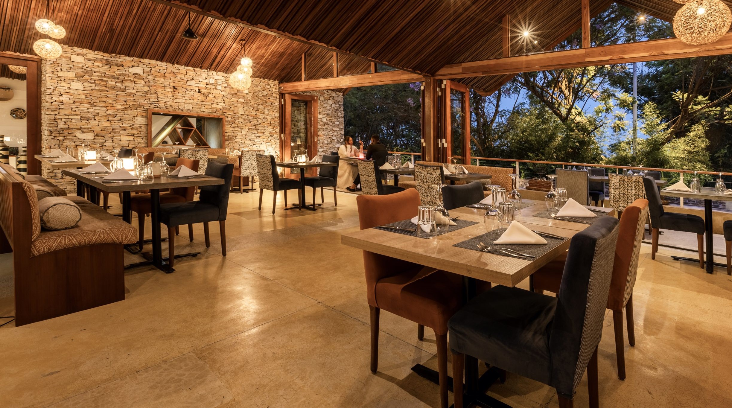 Dining Area At Hemingway’s Retreat Kigali