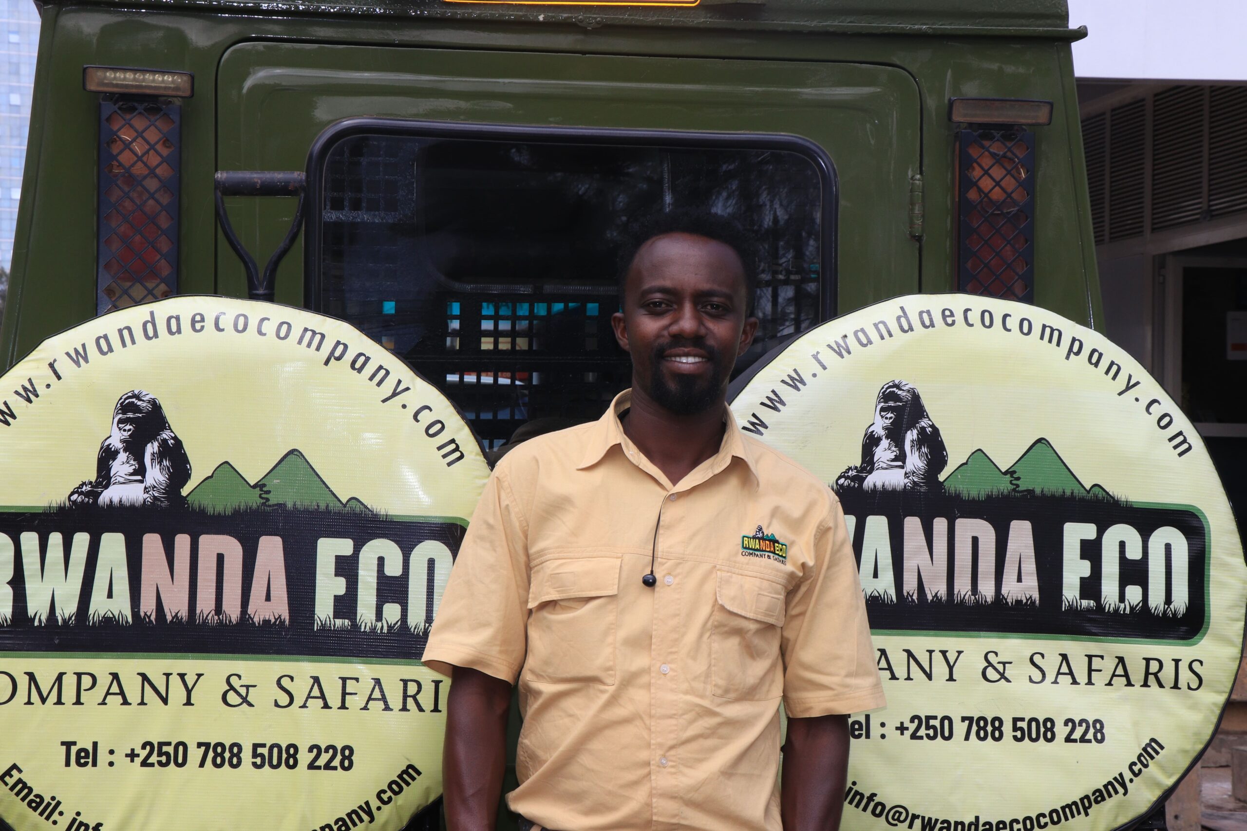 English Speaking Tour Guide Kevin in Rwanda Eco Company and Safaris